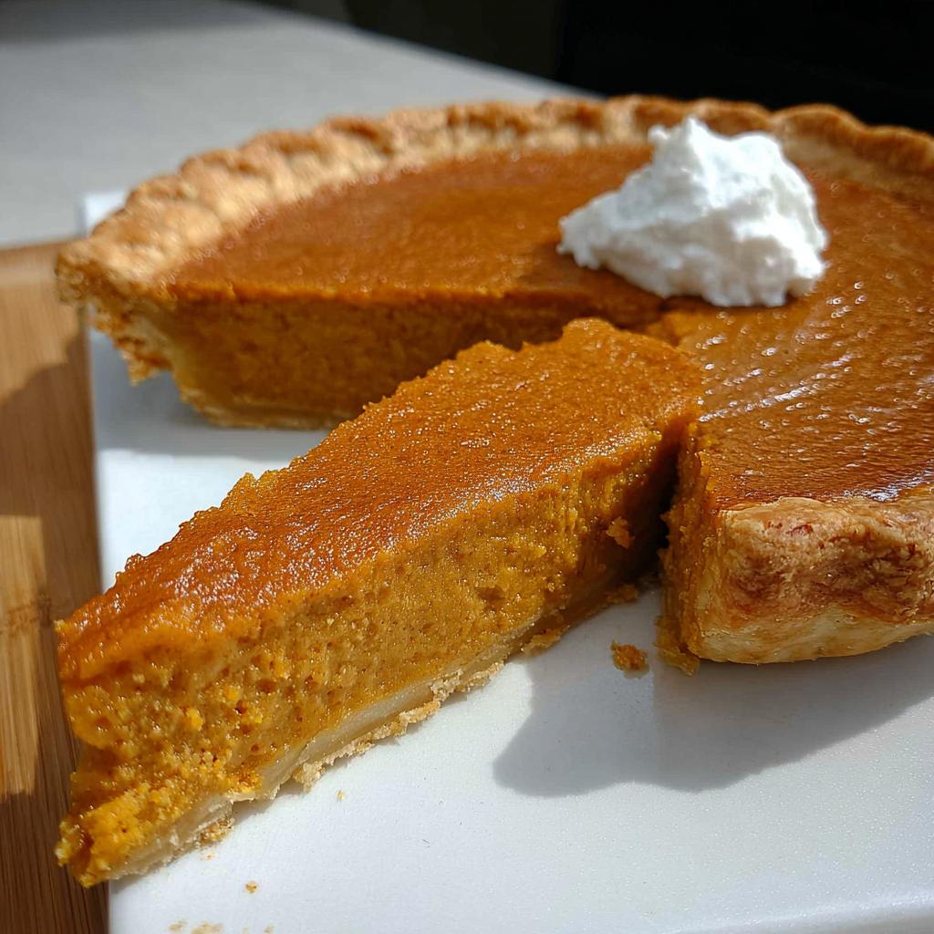 A slice of pumpkin pie with whipped cream, perfect for Ultimate Thanksgiving Desserts.