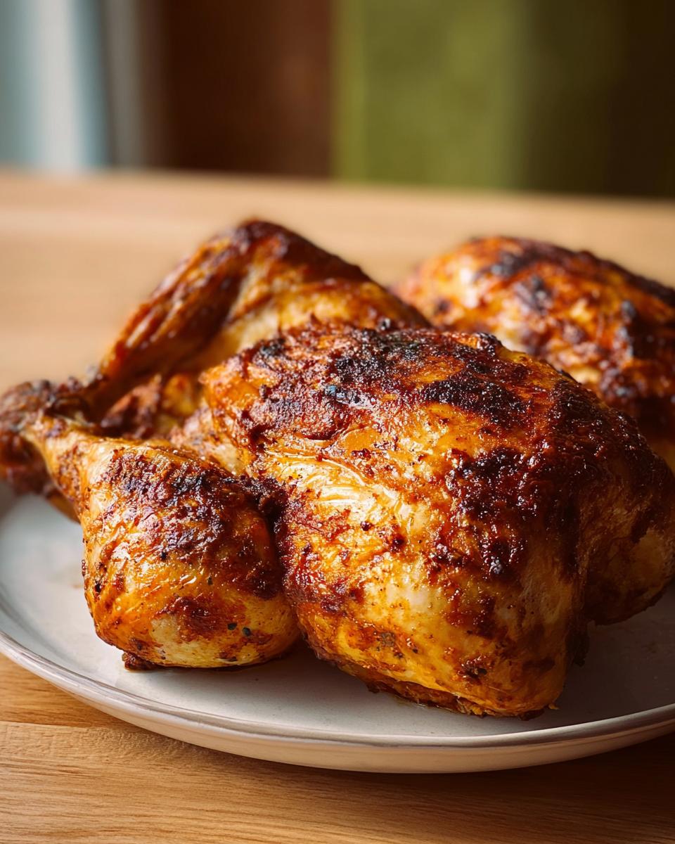 Close-up of perfectly cooked, golden-brown air fryer chicken pieces on a plate.