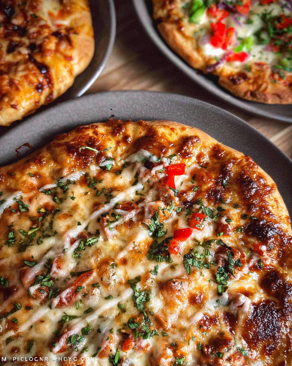 Close-up of a delicious homemade pizza with melted cheese and fresh herbs, perfect for pizza night.